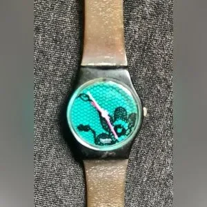 1985 VINTAGE SWATCH WATCH VELVET UNDERGROUND Vintage Ladies Swatch Watch Velvet Underground LB108 1985  main image 2
